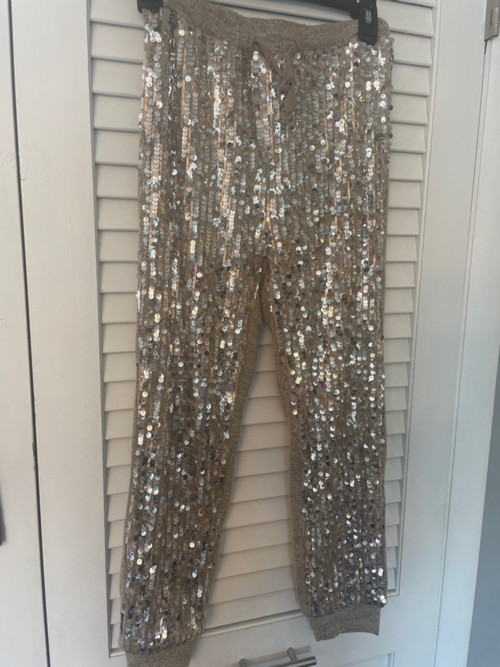 Joyfolie Heather Taupe Knit Waistband